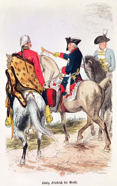 Frederick II (1712-86) the Great, illustration from 